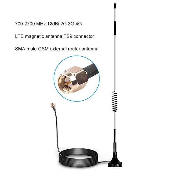 Hög kvalitet 700-2700MHz 1,5 m 50W extern router magnetlinje