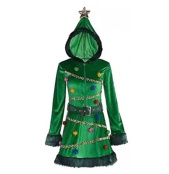 Cosplaykjoler for juletre for kvinner XL