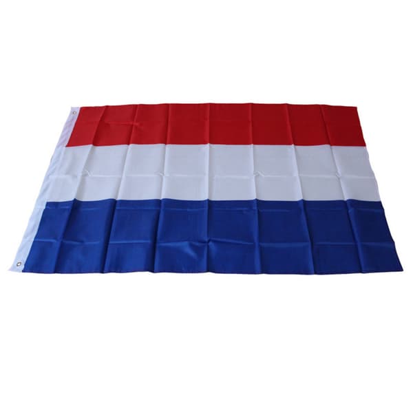2 STK Nederlandsk flagg med messingmaljer - 90 x 150 cm