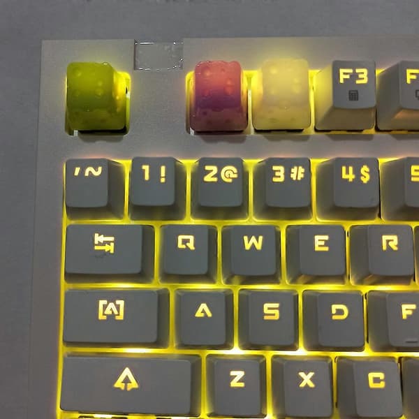 Resin Keycap OEM High-end Printing OEM Profile Keycap til RGB Gaming Tastatur