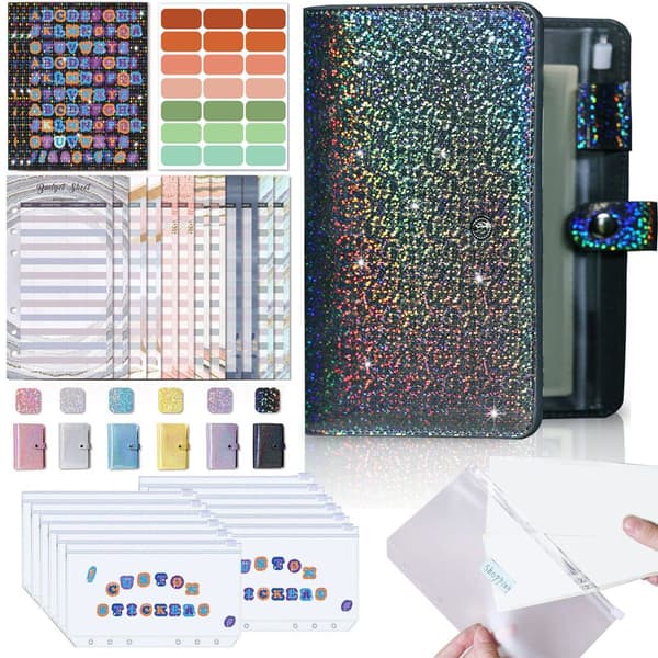 A6 Budjettikansio Budget Organizer CYAN Cyan