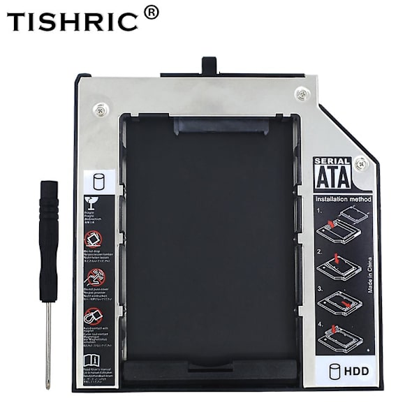 Tishric Alumiininen Hdd Kotelo Caddy 9,5 mm Sata 3,0 Box Hdd 2,5 kotelo Lenovo Thinkpad T420s T430s T500 W500 T400 T410 T410s TSR171