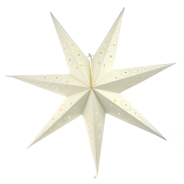 Adventsstjerne papstjerne 74 cm white