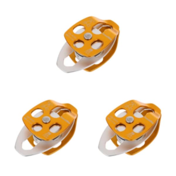 1/2/3 32KN Dobbelremskive for trekksystem Klatring Grotteforskning For Gold 3PCS