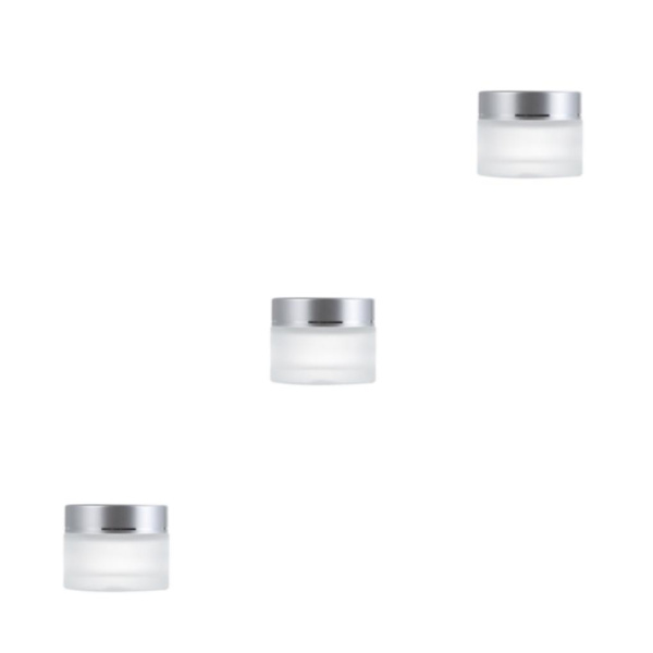 1/2/3/5 Monikäyttöinen Matta Kosmeettinen Kasvovoidepurkki - Kestävä ja silvery 30g,1 3PCS