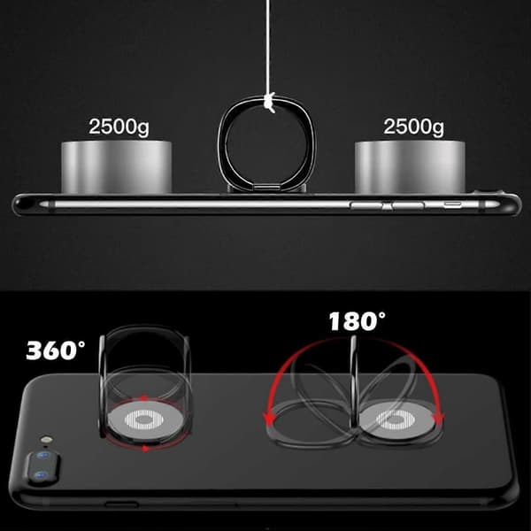 Stykker Universal Telefon Ringholder, Mobiltelefon Ring, 360 Rotation Telefon Ring, Metal Telefon Ringholder, til Smartphone