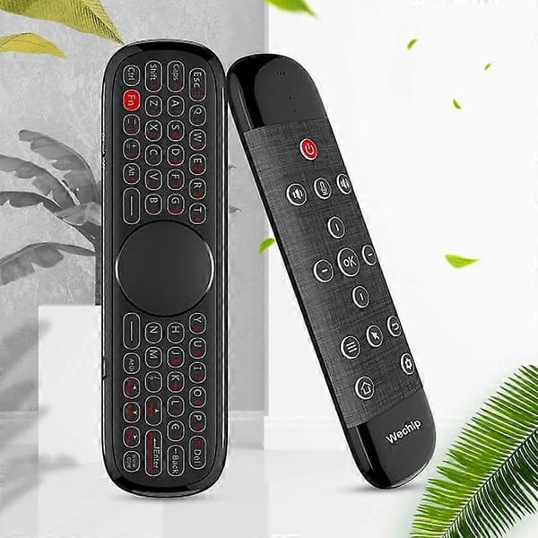 Wechip W2 Pro langaton näppäimistö 2.4G 3-in-1-toiminto ABS Air Mouse -kosketuslevynäppäimistö älytelevisioon