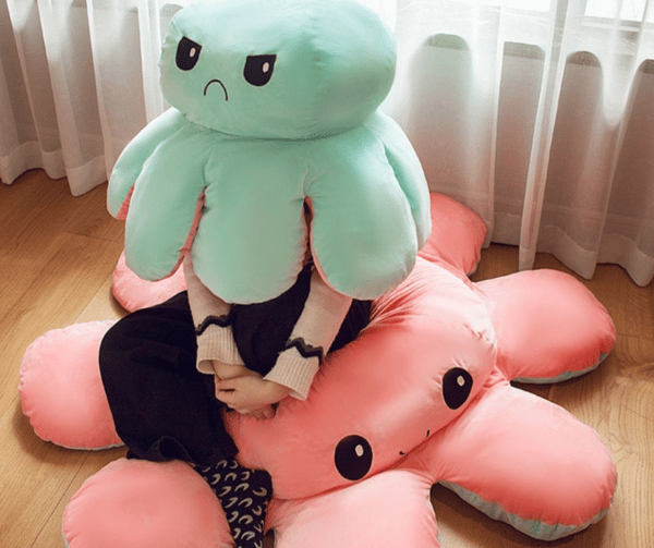 Superstor Flipped Octopus Dobbeltsidig Flipped Doll Octopus Doll 130cm