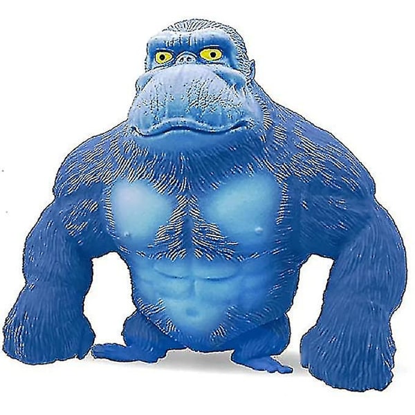 Latex Gorilla Doll Toy, Orangutang Animal Stress Relief Toy blue