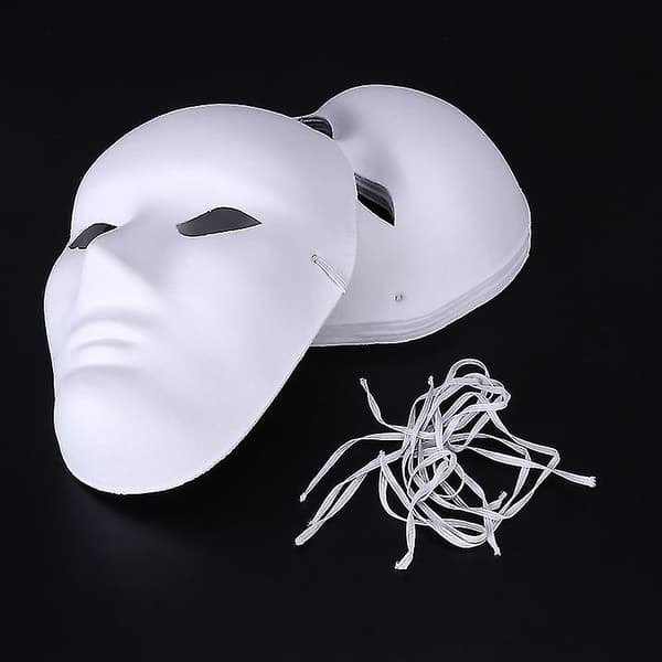 10 st Halloween-dräktmask för Halloween-dekorationer