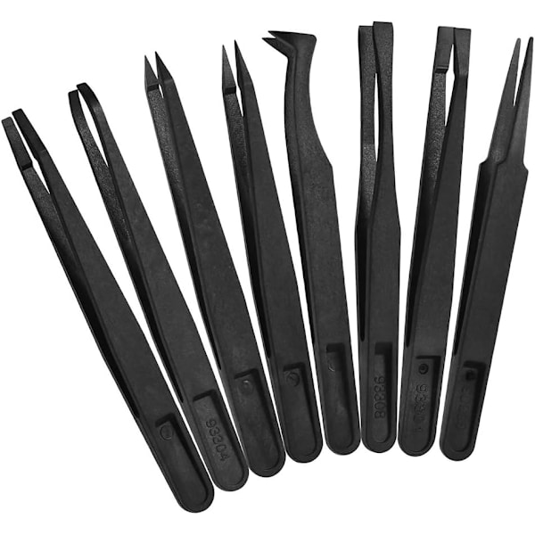 Set med 8 antistatiska multifunktionella plastprecisionstänger