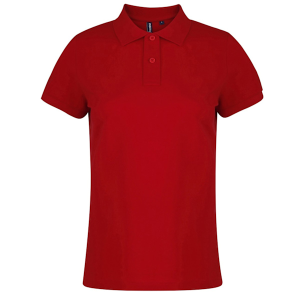 Asquith & Fox Naisten/Naisten Yksinkertainen lyhythihainen pikeepaita Ch Cherry Red XS