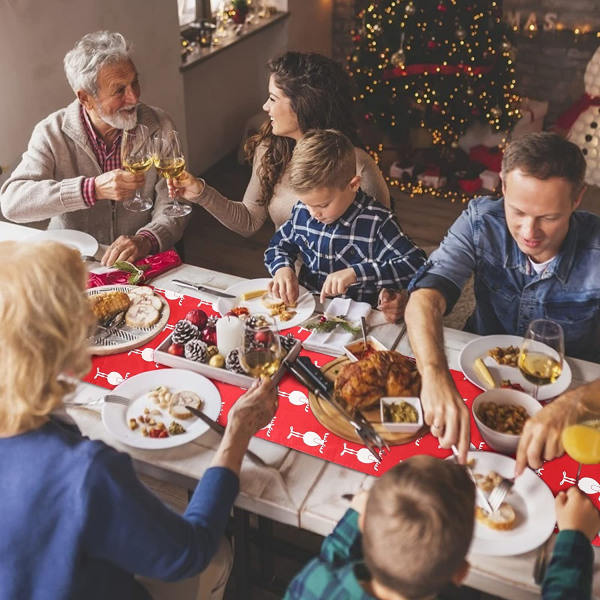 Julbordslöpare Klassisk Röd