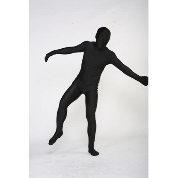 Herr Kvinnor Unisex Helkroppstights Kostym Spandex Stretchy Svart Kostym Försvinner an Bodysuit För Halloween Party A M