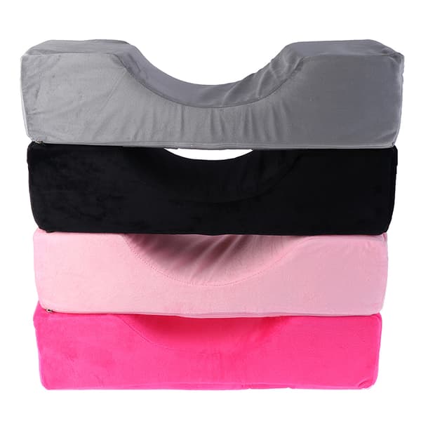 Professionell ympad ögonfransförlängning kudde kudde hals Supp Pink one size