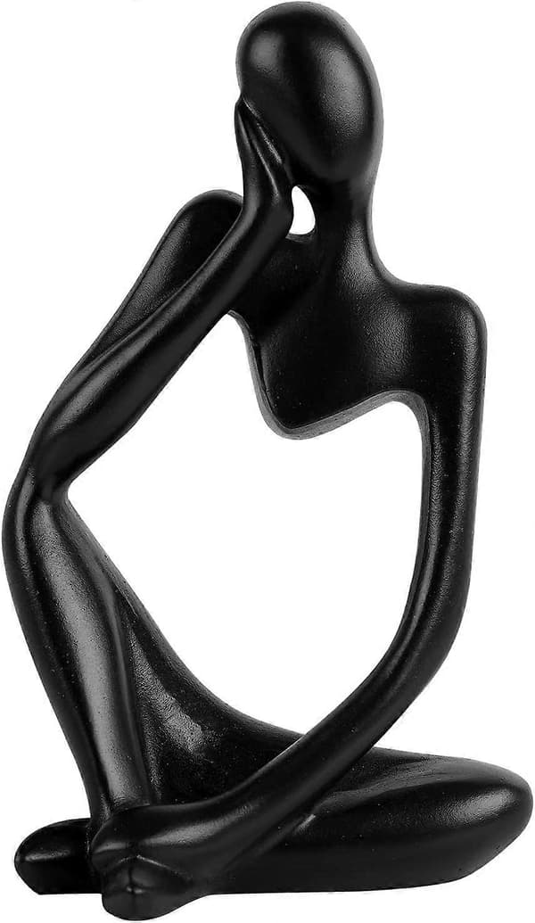 Tenkerstatue Harpiks Abstrakt Skulptur Tenker Mann Statue Samleobjekt
