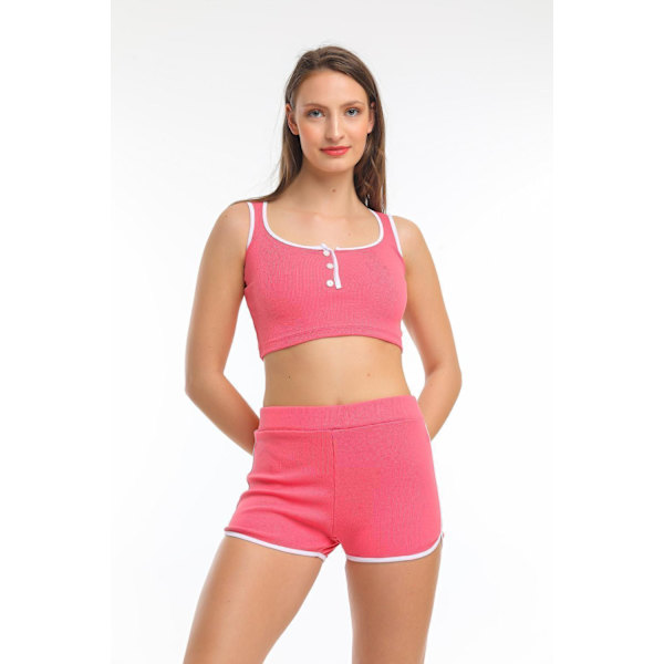Crop top ja shortsit et- Högtaberg MultiColor S