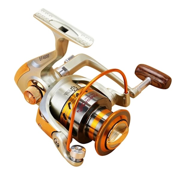 Gul 10BB spole aluminium spinnefiskehjul til front