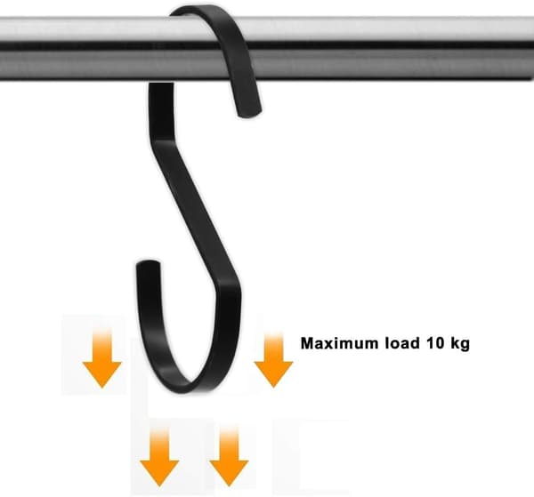 #10 Heavy Duty S-formede Hengerkroker Kromfinish Sjal Klær K#