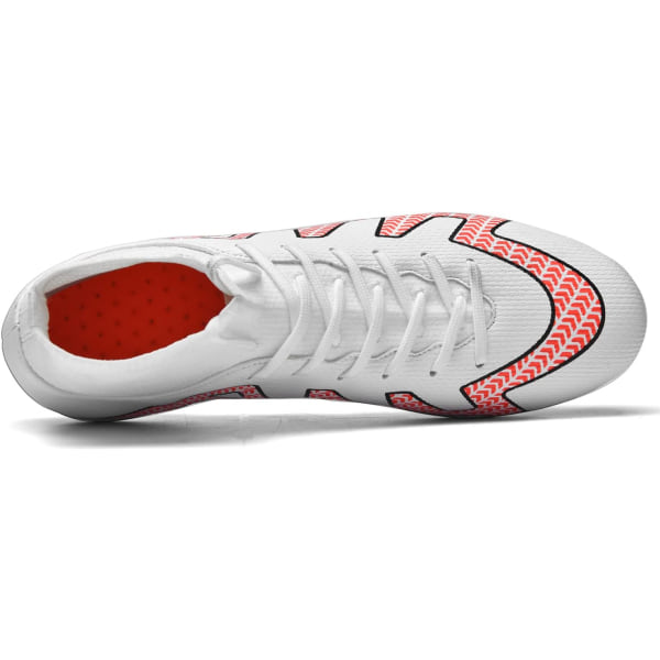 Fotbollsskor Herr Outdoor High Top Spike Ceats Fotbollsskor Professionell friidrott träningsskor white EU44