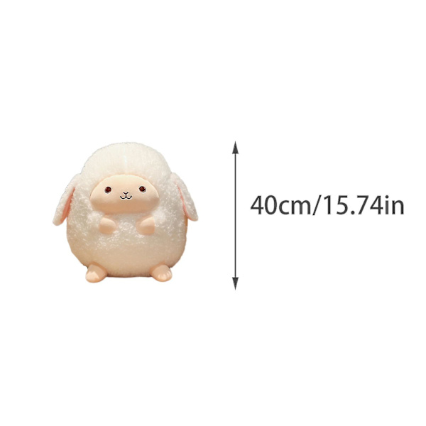 Gosedjur Får Mjukt Söt Lamm Plyschdocka Får Leksaker , Vit Födelsedag Julhelg påsk Thanksgiving Present för barn Baby Liten flicka B 40cm-15.75in