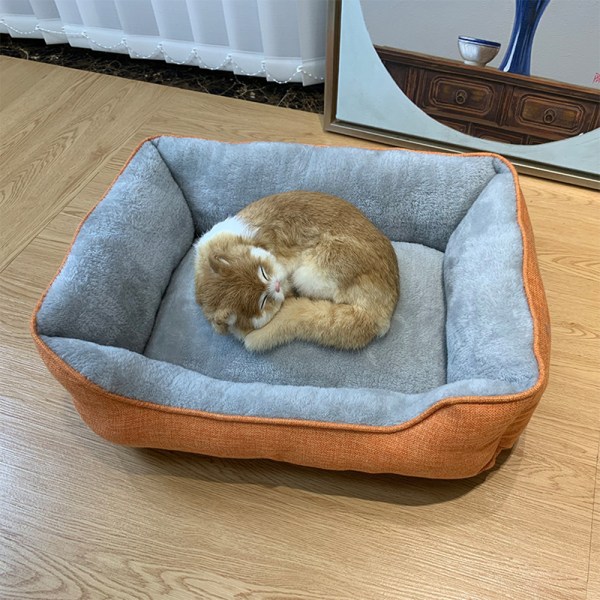 Hundmatta kan användas för att hålla varm hundsäng och kattbädd i fyra orange