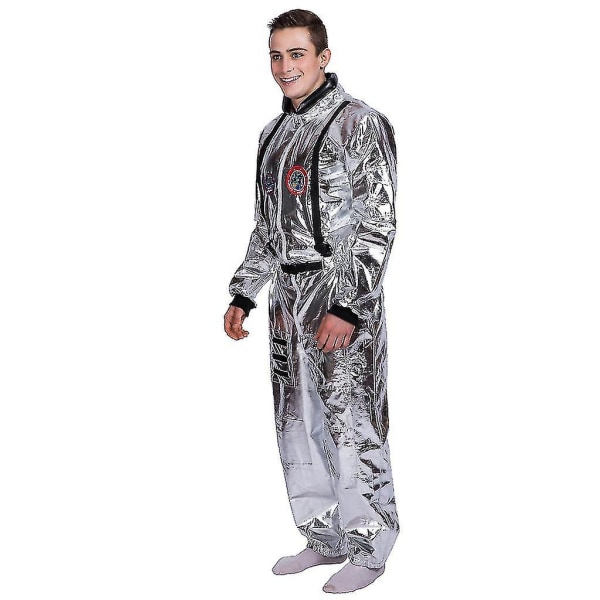 Stray Earth Avaruuspuku Karnevaali Astronautti Cosplay-asu Halloween Leikkipuku Man XL