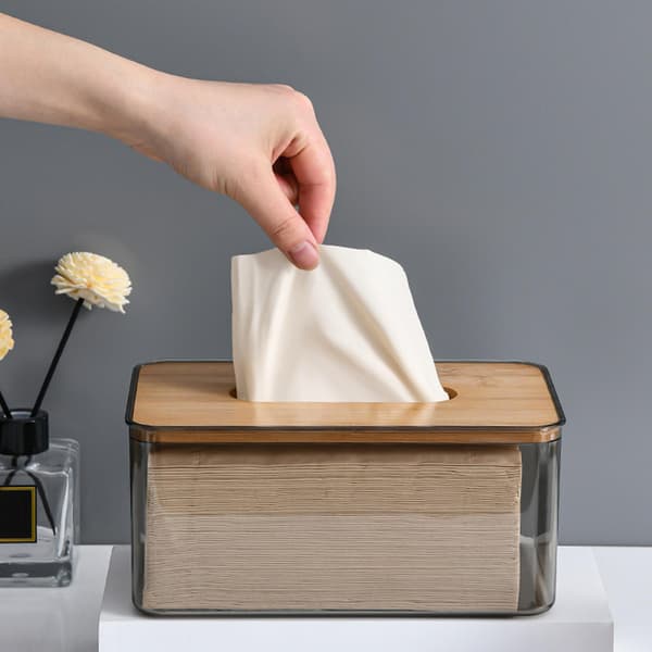 1/2/3/5 Clear För Tissue Box Organizer Fristående för hemmet M 1 Pc