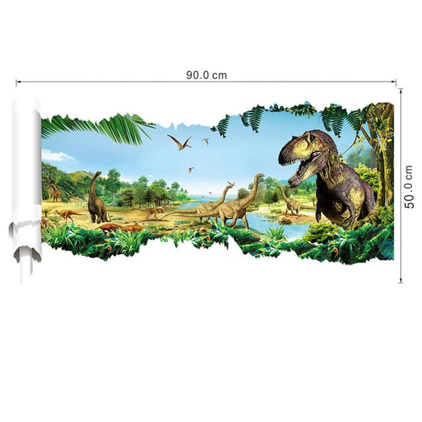 /#/3D-seinätarrat Viidakon dinosaurusseinätarrat Olohuoneeseen B/#/