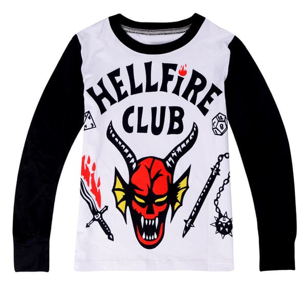 Stranger Things Långärmad T-shirt Byxor Halloween Outfit 170 cm