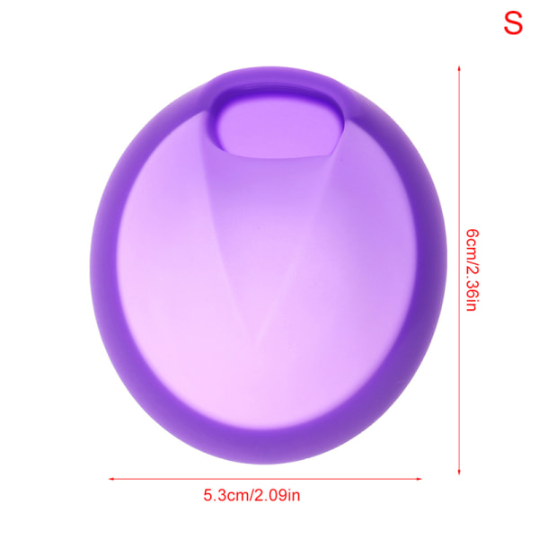 1st Återanvändbar silikon mensskiva Mjuk menskopp Tampong Purple S