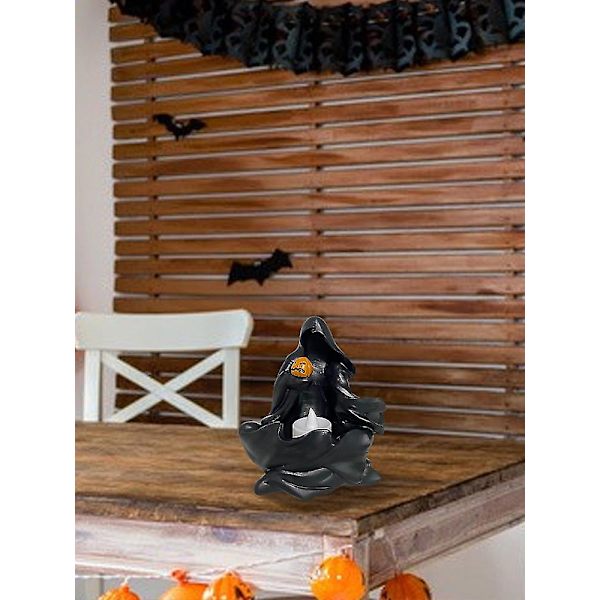 Valovalo Pumpun Yövalo Kodin Sisustus Hartsi Koriste Halloween Kestävä kurpitsalyhtyvalaisin black