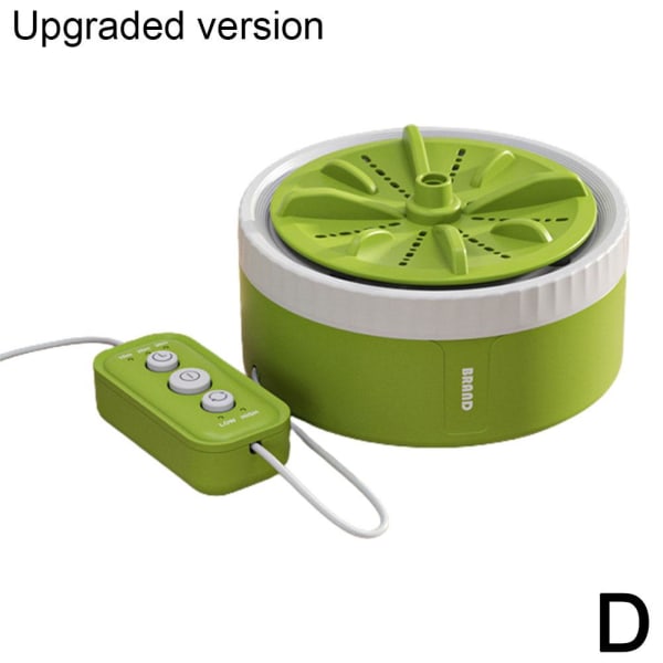 Mini Portable Washer USB -driven 3 Timing Modes Underkläderssockor green Upgraded version