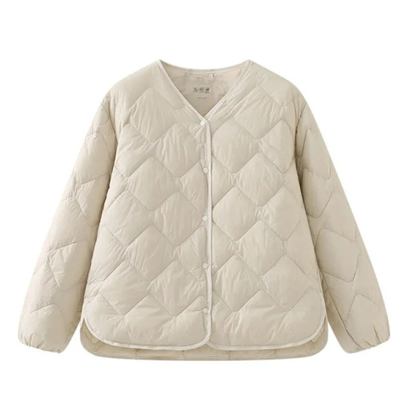 NewBang Ultra let dunjakke dame dunjakke beige L