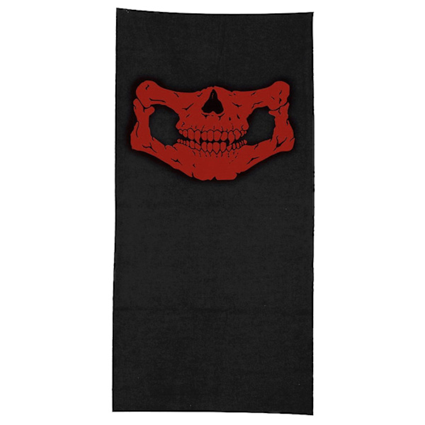 skelettmask / halsduk / sjal | Halloween - skelettmask red