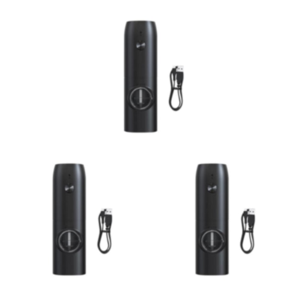 1/2/3 Elektronisk Peberkværn USB Genopladelig Justerbar Single 3Set
