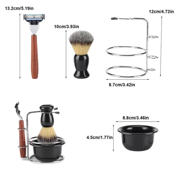 4 i 1 Professional Men Manuell Razor Set, Manuell Razor Stainess