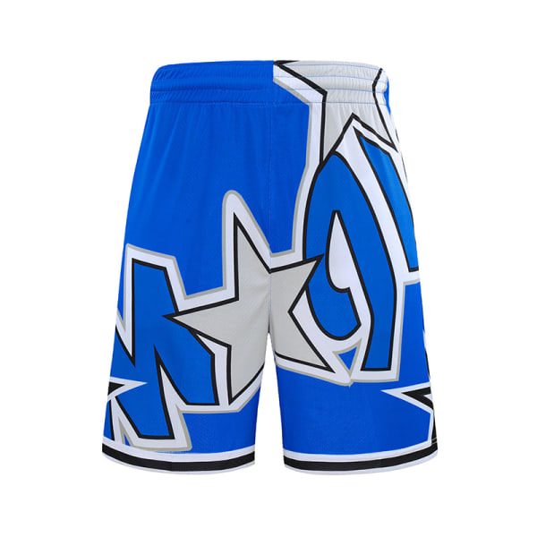 Nba Retro Basketballbukser Shorts Unisex sportsshorts Student magic blue L