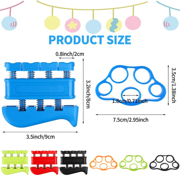 16 st Hand Grip Strengthener Finger Strengthener Multicolor 4PCS