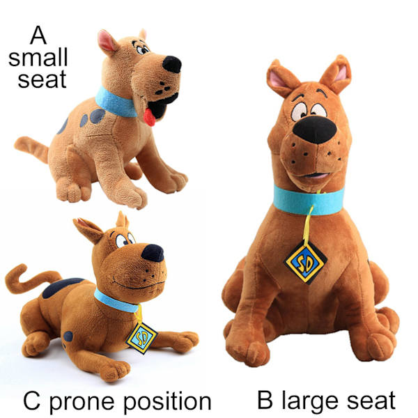 Scooby Doo Dog Plysch stoppad leksak Mjuk och söt Danois docka Julklapp till barn C