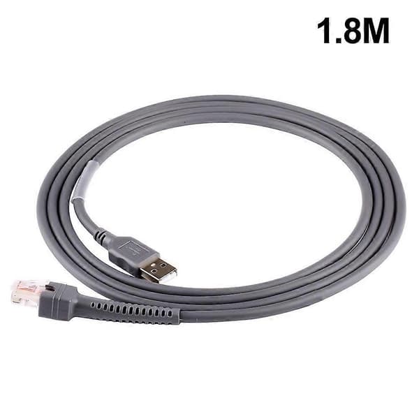 1,8 m høyhastighets USB 2.0 A hann til RJ45-kabel for Symbol strekkodeskanner LS2208