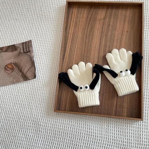 Vinter varme magnetiske handsker, par handsker der holder hænderne black