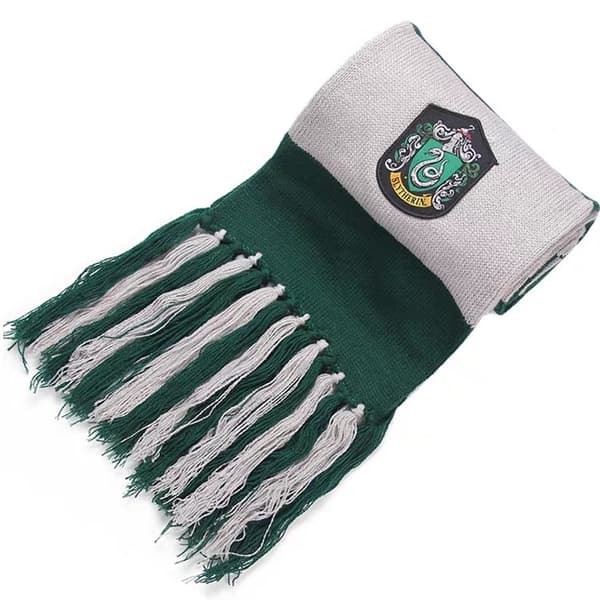 Harry Potter-skjerf med dusker cosplay-kjole - Slytherin