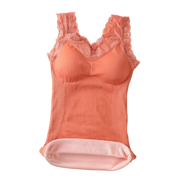 Damevest varm holder fleksibel gjenbrukbar erstatning vinter Orange Large Size