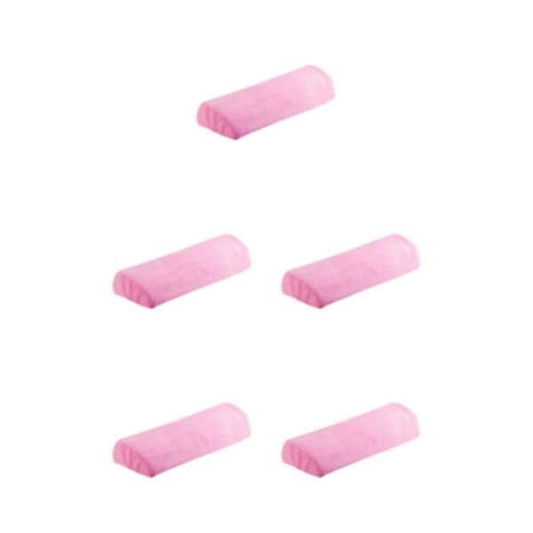 1/2/5 Nail Art kudde Tättvävt siden sammetstyg För pink 5PCS