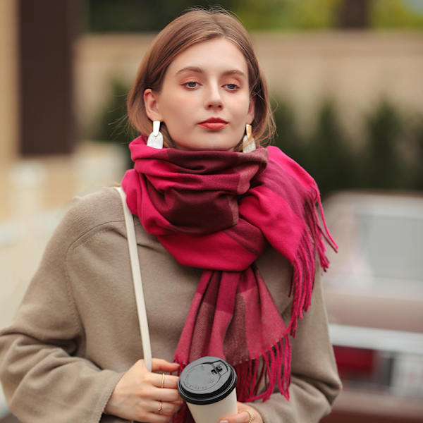 Scarf ny höst och vinter förtjockad hålla varm kashmir som