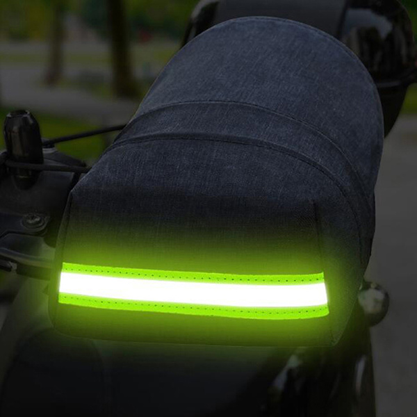 Motorcykel Styre Muffer Vinter PU Plys Vandtætte Handsker