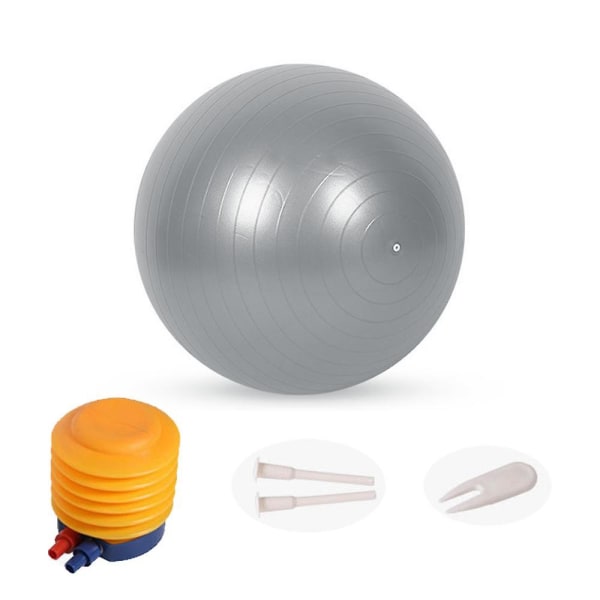 Extra tjock yogaboll träningsboll, för balans, stabilitet, graviditetssnabbpump medföljer 25cm sky blue