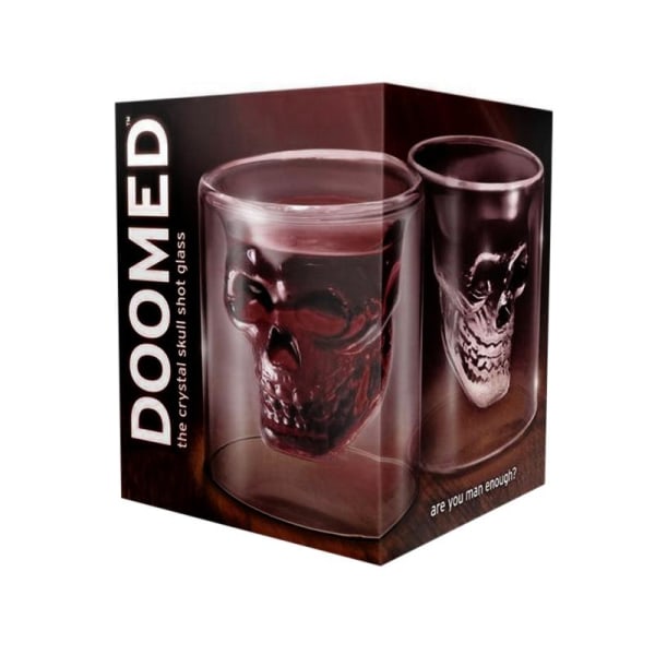 Shotglas, Dødningehoved - Doomed transparent