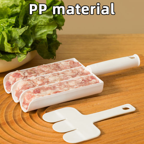 Creative-Kitchen Triple Meatball Maker Multifunktionel Kødbolle Stencil Hurtig DIY Kød Kødbolle Sæt 2PCS